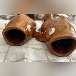 Pair of MCM Fish Wall Vases